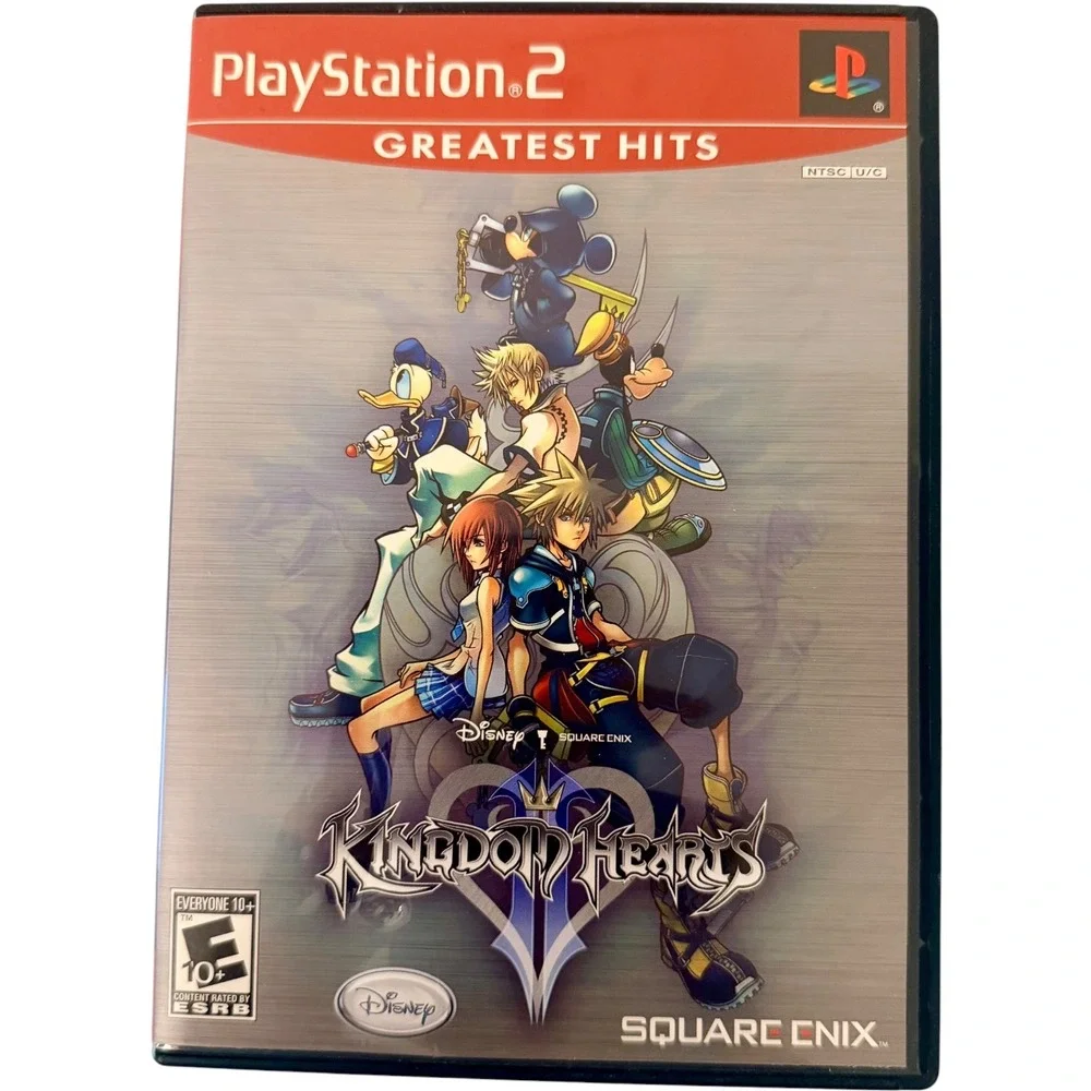 Sony‎ PlayStation 2 Kingdom Hearts 1 & 2 Greatest Hits PS2 Game Bundle Used